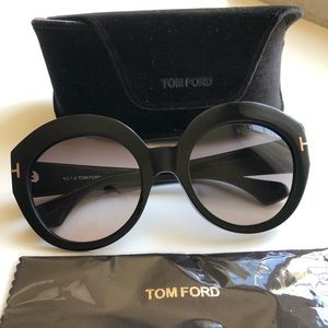 Tom Ford Rachel Thick Round Frame Sunglasses 🕶